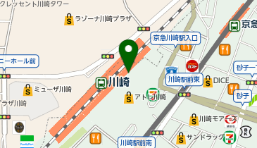 ニュー・クイック アトレ川崎店の地図画像