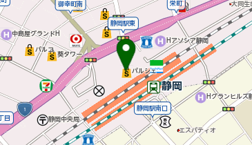 ニュー・クイック 静岡駅ビルパルシェ店の地図画像
