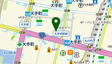 OWNDAYS OOTEMORI店の地図画像