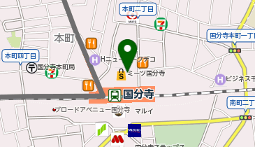 OWNDAYS ミーツ国分寺店の地図画像
