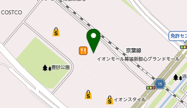 OWNDAYS イオンモール幕張新都心店の地図画像