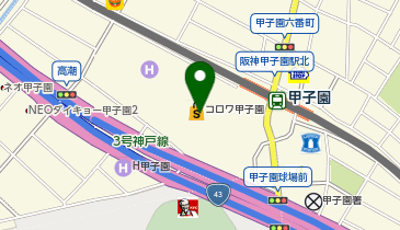OWNDAYS コロワ甲子園店の地図画像