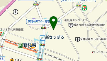 OWNDAYS BiVi新さっぽろ店の地図画像