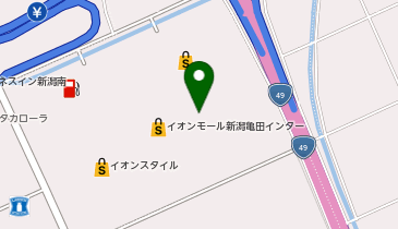 OWNDAYS イオンモール新潟亀田インター店の地図画像