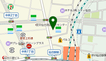 OWNDAYS 仙台アエル店の地図画像