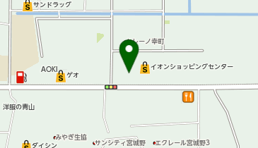 OWNDAYS イオン仙台幸町店の地図画像