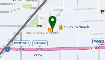 OWNDAYS イオンモール京都五条店の地図画像