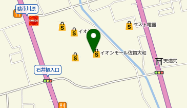 OWNDAYS イオンモール佐賀大和店の地図画像