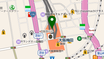 OWNDAYS 阪急三番街店の地図画像