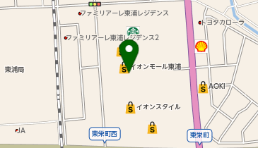 OWNDAYS イオンモール東浦店の地図画像