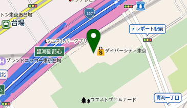 OWNDAYS ダイバーシティ東京 プラザ店の地図画像