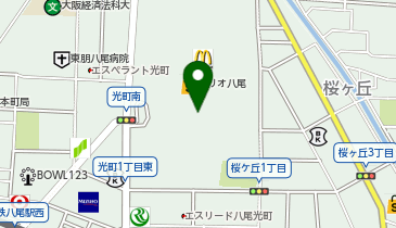 OWNDAYS アリオ八尾店の地図画像
