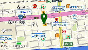 OWNDAYS 錦糸町マルイ店の地図画像