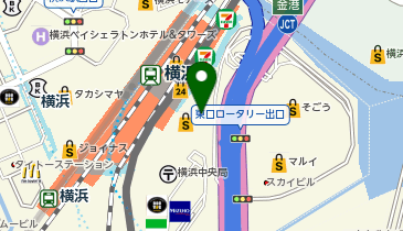 OWNDAYS 横浜ポルタ店の地図画像
