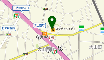 コモディイイダ ハッピーロード大山店の地図画像