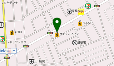 コモディイイダ 越谷店の地図画像