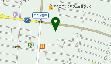 カスミ フードスクエアひたち野牛久店の地図画像