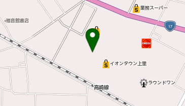 カスミ イオンタウン上里店の地図画像
