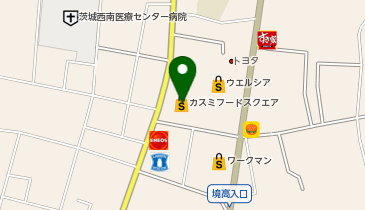 カスミ フードスクエア境店(ウエルシアタウン内)の地図画像
