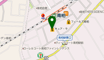 カスミ フードスクエア南柏駅前店(キュア・ラ内)の地図画像