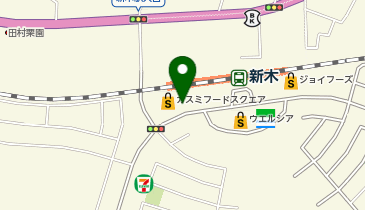 カスミ フードスクエア新木駅前店の地図画像