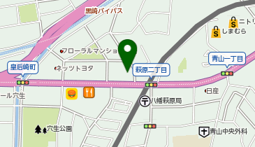 100円レンタカー 北九州八幡店の地図画像