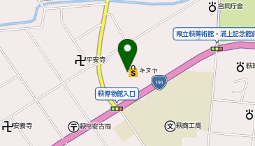 100円レンタカー 萩店の地図画像