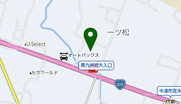 100円レンタカー 中津店の地図画像