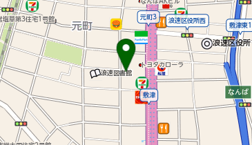 100円レンタカー 難波車検センター店の地図画像