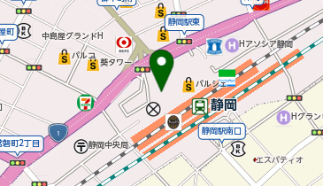 リサイクルマート静岡パルシェ店の地図画像