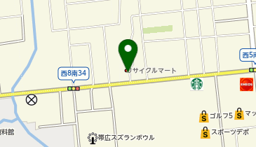 リサイクルマート帯広店の地図画像