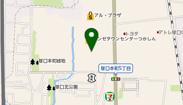 無印良品 つかしん店の地図画像