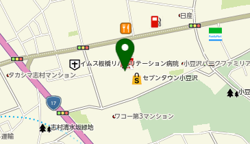 無印良品 セブンタウン小豆沢店の地図画像