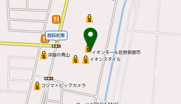 無印良品 イオンモール佐野新都市店の地図画像