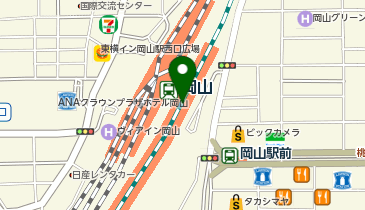 無印良品 さんすて岡山店の地図画像