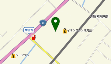 無印良品 イオンタウン津河芸店の地図画像