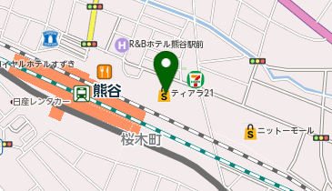 無印良品 熊谷ティアラ21店の地図画像