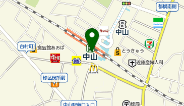 無印良品500 ビーンズ中山店の地図画像