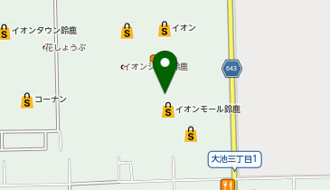 無印良品 イオンモール鈴鹿店の地図画像