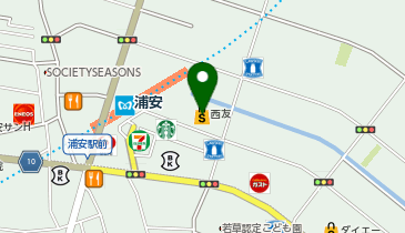 無印良品 西友浦安店の地図画像