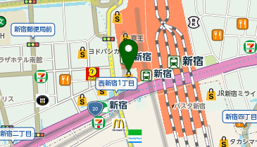 無印良品 イデーショップ新宿[イデーのみ]店の地図画像