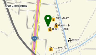 無印良品 ゆめモール柳川店の地図画像