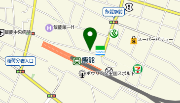 無印良品500 西武飯能ペペ店の地図画像