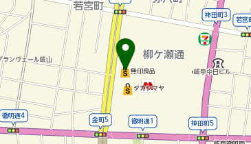 無印良品 柳ケ瀬店の地図画像