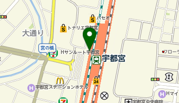 無印良品500 宇都宮パセオ店の地図画像