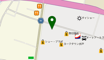 無印良品 ヨークタウン水戸店の地図画像