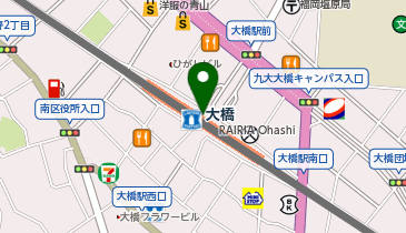 無印良品500 レイリア大橋店の地図画像