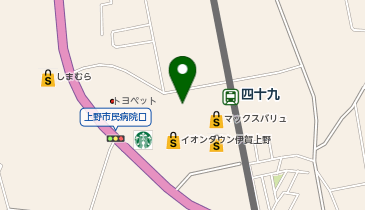 無印良品 イオンタウン伊賀上野店の地図画像