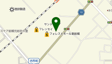 無印良品 フォレストモール新前橋店の地図画像