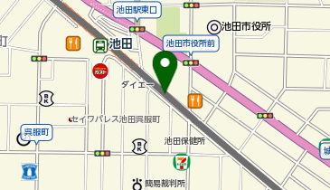 無印良品500 マルシェ池田店の地図画像